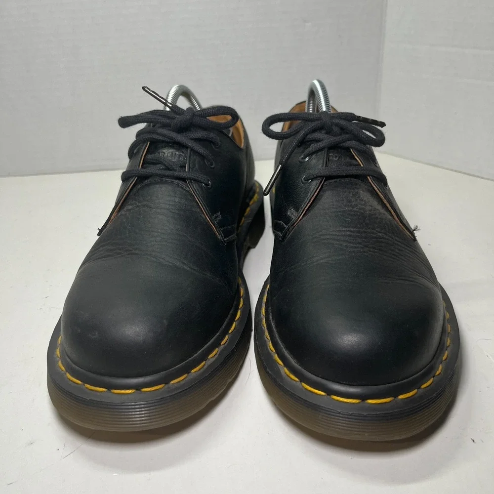 Dr. Martens 1461 For Life Men's 7 Black Leather Oxford Slip Resistant AW004